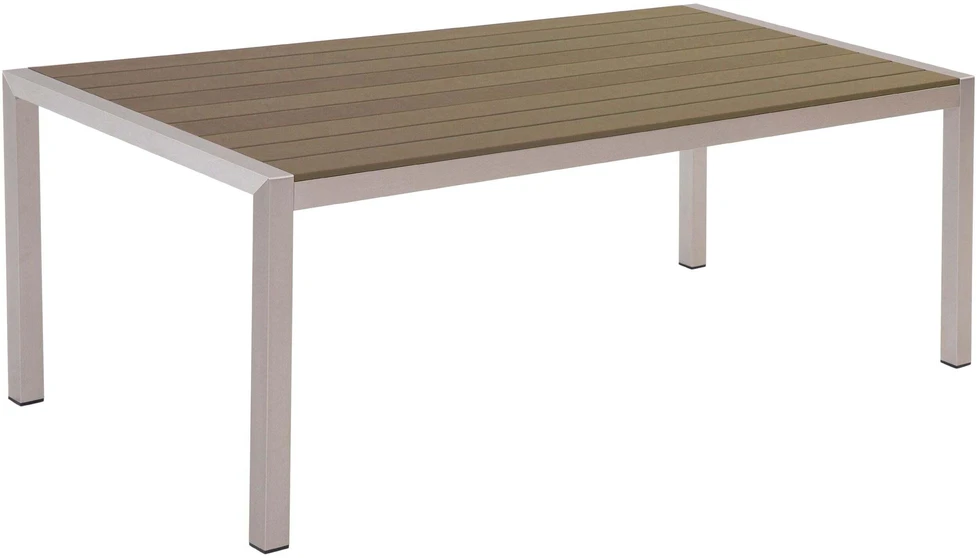 Beliani Sodo stalas VERNIO 180 cm 90 cm metalinis rudas