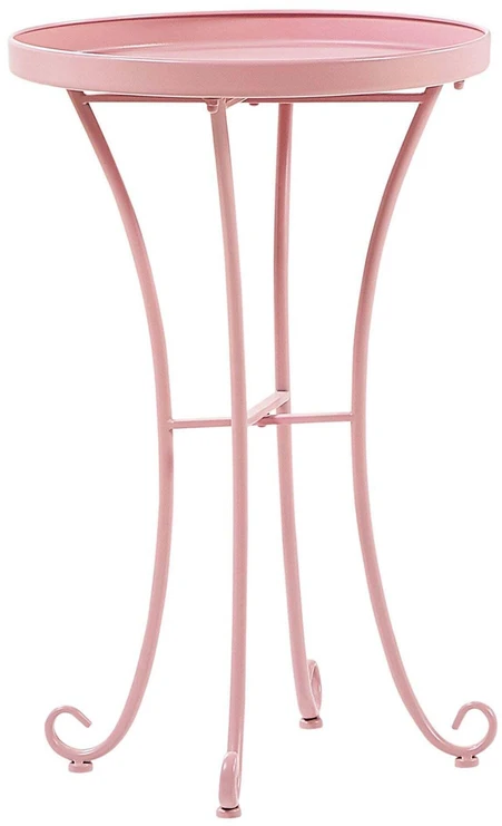 Beliani Sodo staliukas CAVINIA 40 cm rožinis
