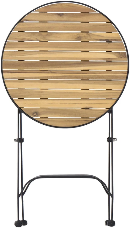 Beliani Sodo staliukas LASCARI 45 cm 45 cm Akacijos mediena Šviesiai rudas