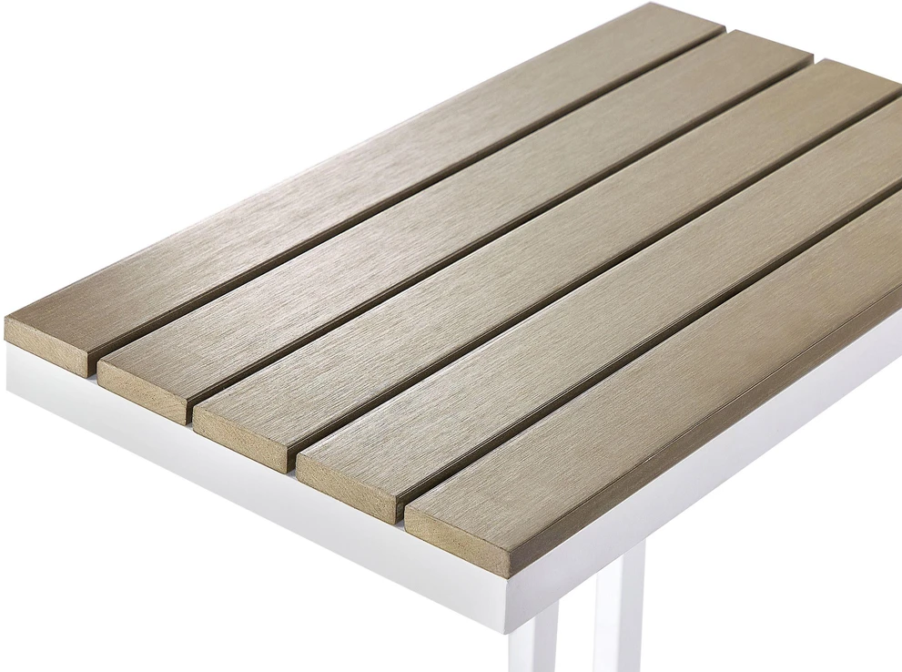 Beliani Sodo staliukas MESSINA 60 cm 35 cm baltas