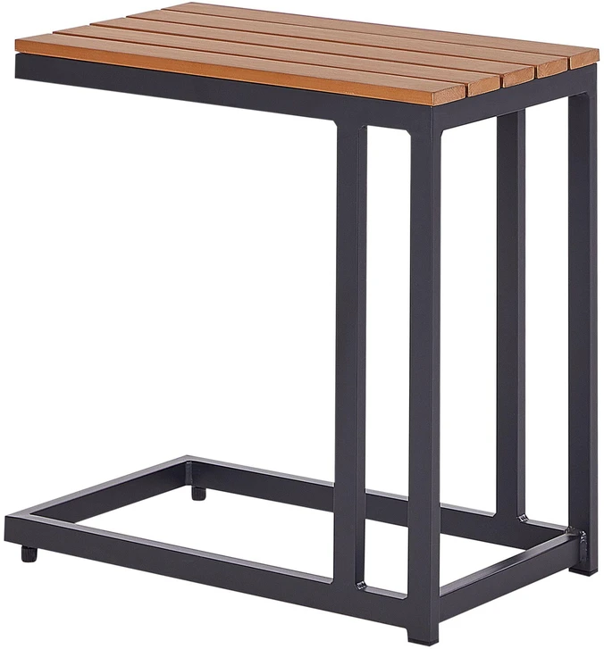Beliani Sodo staliukas MESSINA 60 cm 35 cm juodas