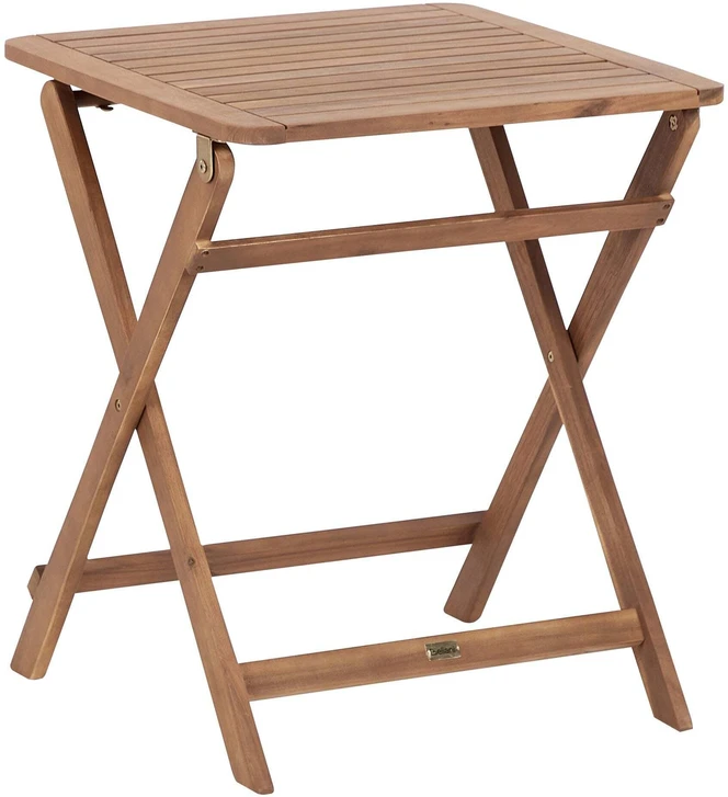Beliani Sodo staliukas PARAGGI 60 cm 60 cm Sertifikuota akacijos mediena Rudas