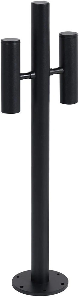 Beliani Sodo stulpas LED FLUVIA juodas
