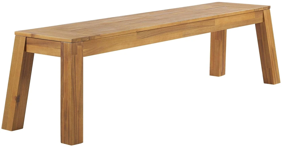 Beliani Sodo suolas LIVORNO 169 cm Akacijos mediena Rudas