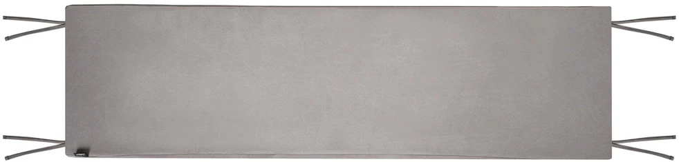 Beliani Sodo suolas su pagalve „TUSCANIA“ 160 cm, eukalipto mediena, pilkas