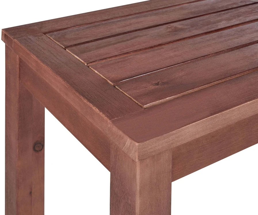 Beliani Sodo suolas su pagalve „TUSCANIA“ 160 cm, eukalipto mediena, pilkas
