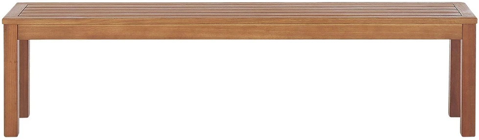 Beliani Sodo suolas su pagalvėle MONSANO 170 cm, eukalipto mediena, smėlio spalvos