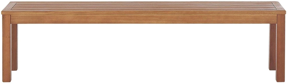 Beliani Sodo suolas su pagalvėle MONSANO, 170 cm, eukalipto mediena, balkšvas