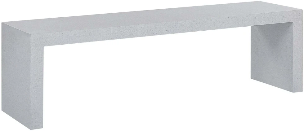 Beliani Sodo suolas TARANTO 150 cm betono imitacijos, baltas