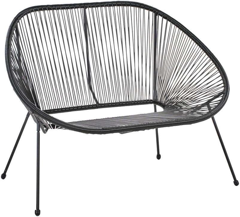 Beliani Sodo suolelis ACAPULCO II 113 cm iš technorattano, juodas