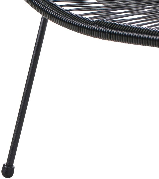 Beliani Sodo suolelis ACAPULCO II 113 cm iš technorattano, juodas