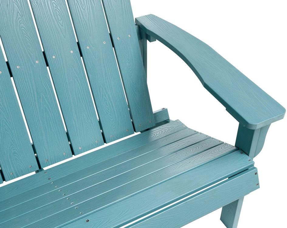 Beliani Sodo suoliukas ADIRONDACK 125 cm žydras