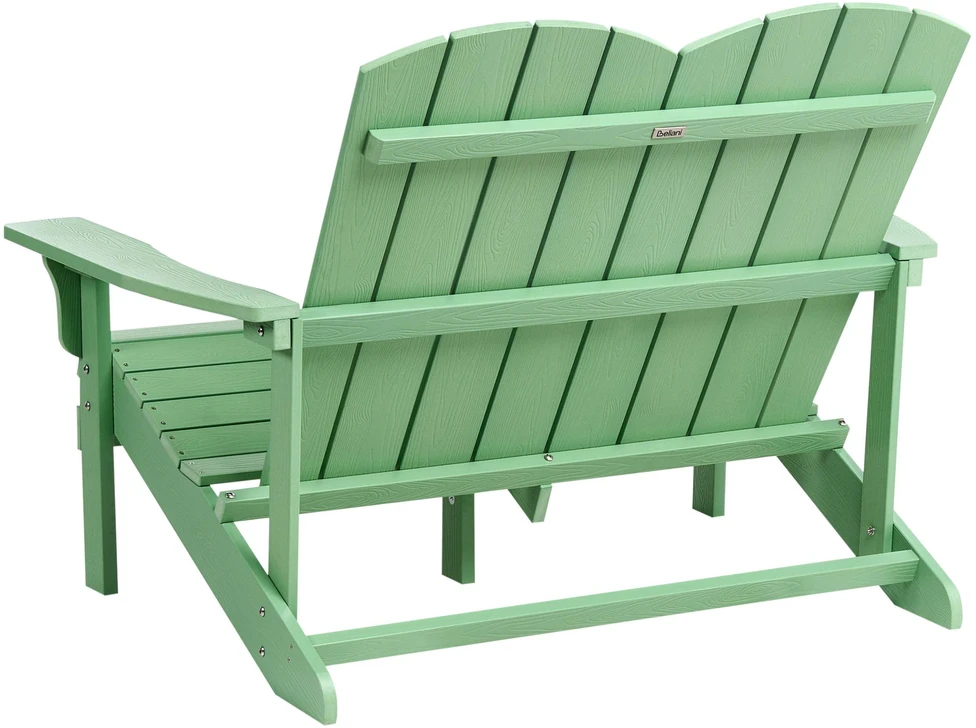 Beliani Sodo suoliukas ADIRONDACK 125 cm Šviesiai žalias