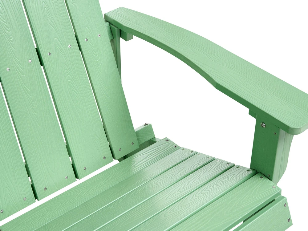 Beliani Sodo suoliukas ADIRONDACK 125 cm Šviesiai žalias