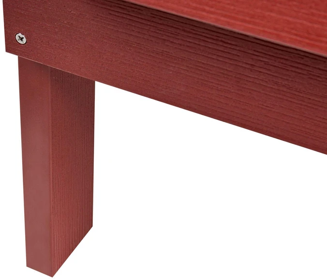 Beliani Sodo suoliukas ADIRONDACK 125 cm raudonas