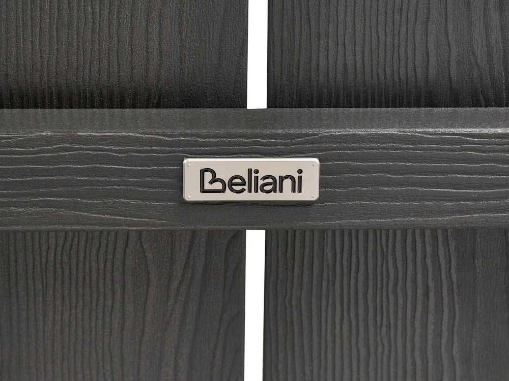 Beliani Sodo suoliukas ADIRONDACK 125 cm tamsiai pilkas