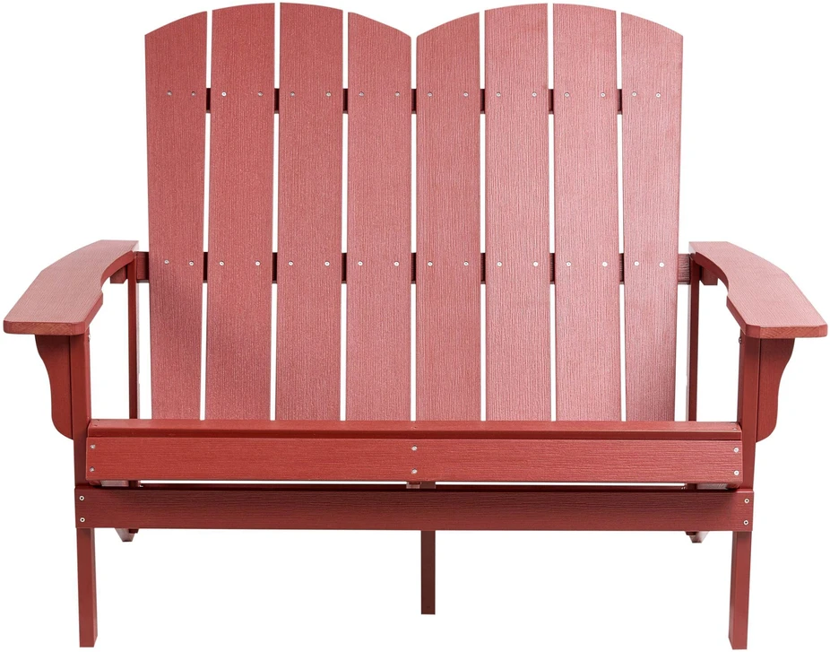 Beliani Sodo suoliukas ADIRONDACK 125 cm raudonas