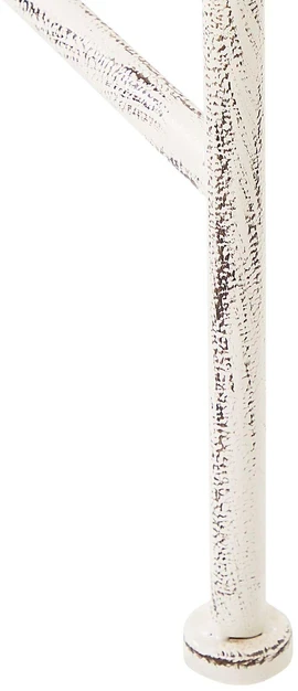 Beliani Sodo suoliukas MILAZZO 130 cm, metalinis, baltas