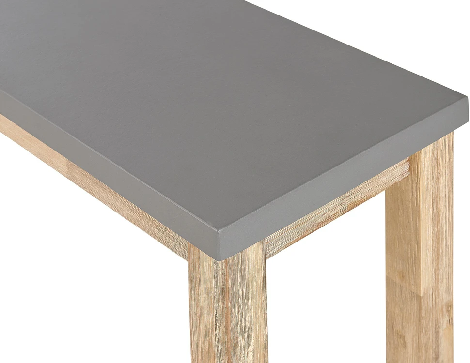Beliani Sodo suoliukas OSTUNI 160 cm betoninis pilkas