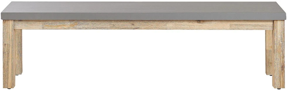 Beliani Sodo suoliukas OSTUNI 160 cm betoninis pilkas
