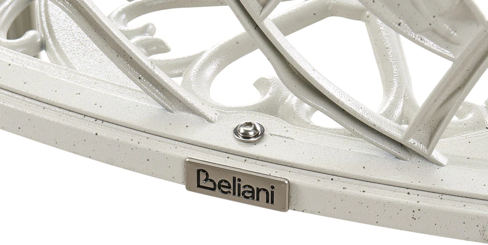Beliani Sodo suoliukas PIURA 88 cm metalinis baltas