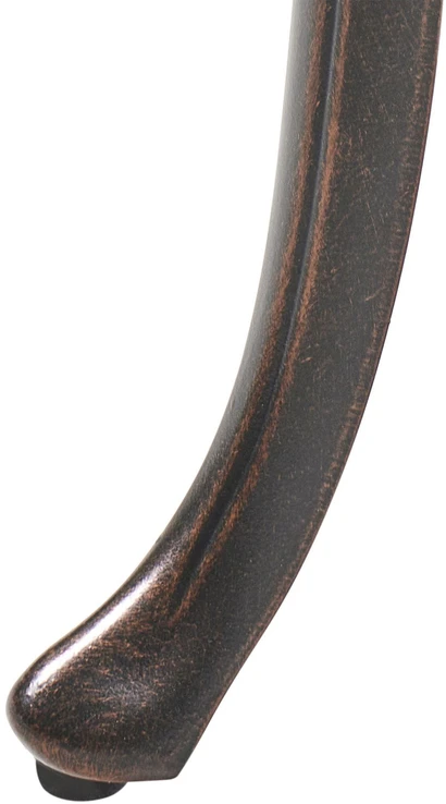 Beliani Sodo suoliukas PIURA 88 cm metalinis tamsiai rudas