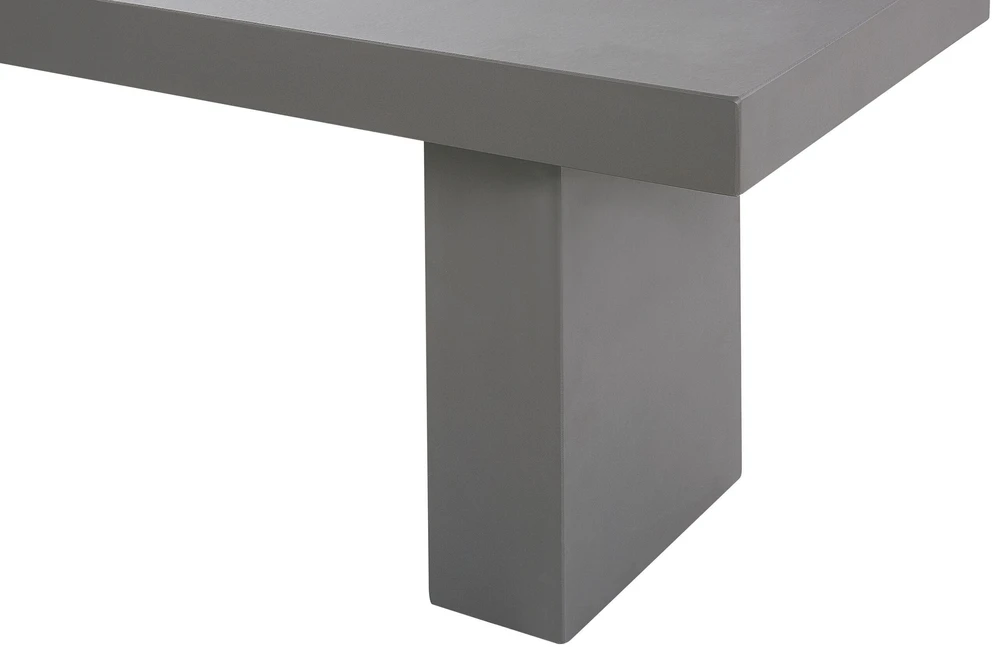 Beliani Sodo suoliukas TARANTO 150 cm betono pilkas