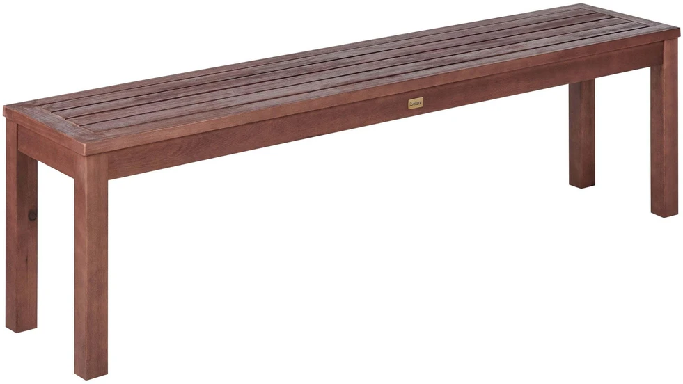 Beliani Sodo suoliukas TUSCANIA 160 cm, eukalipto mediena, tamsiai rudas