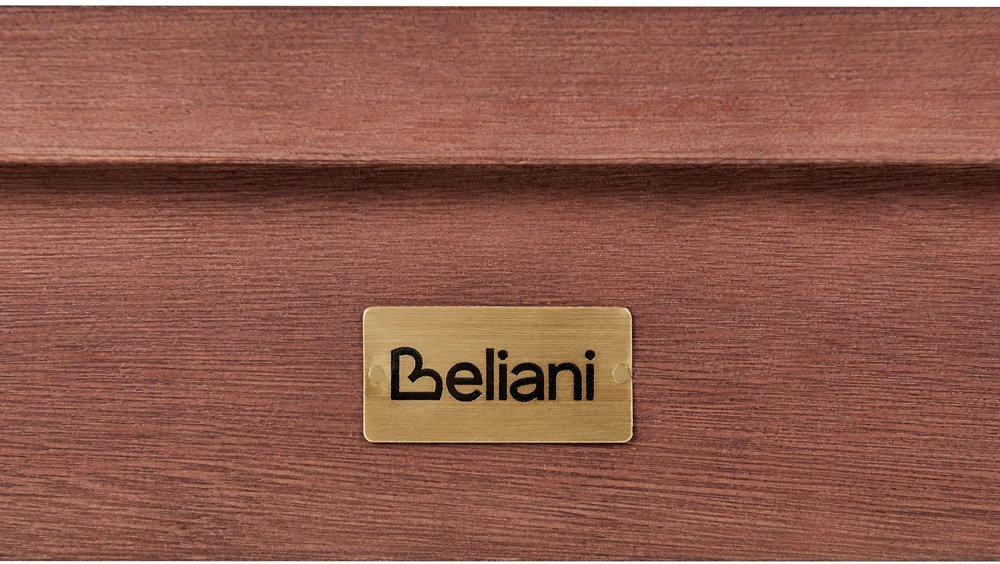 Beliani Sodo suoliukas TUSCANIA 160 cm, eukalipto mediena, tamsiai rudas