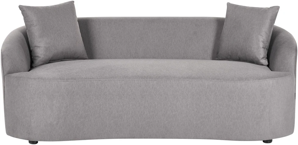 Beliani Sofa AMAL su pufu, pilka