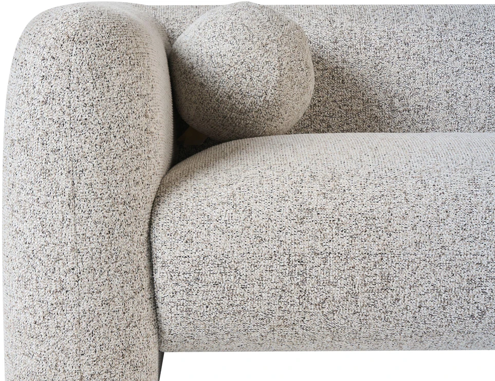 Beliani Sofa LEIREN smėlio spalvos