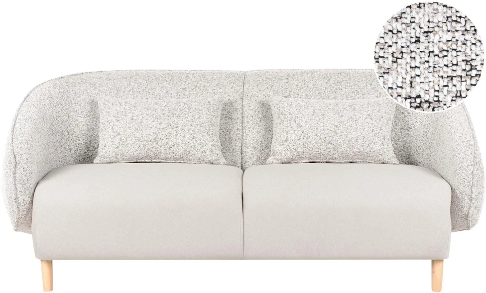 Beliani Sofa UMEA šviesiai smėlio spalvos