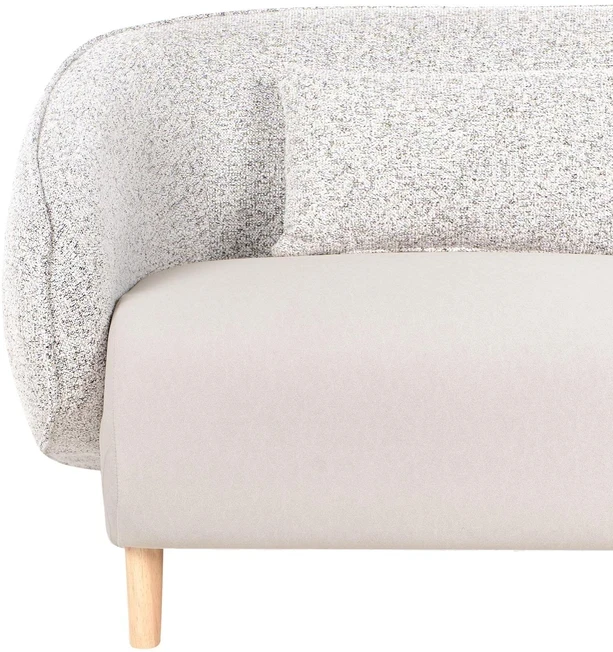 Beliani Sofa UMEA šviesiai smėlio spalvos