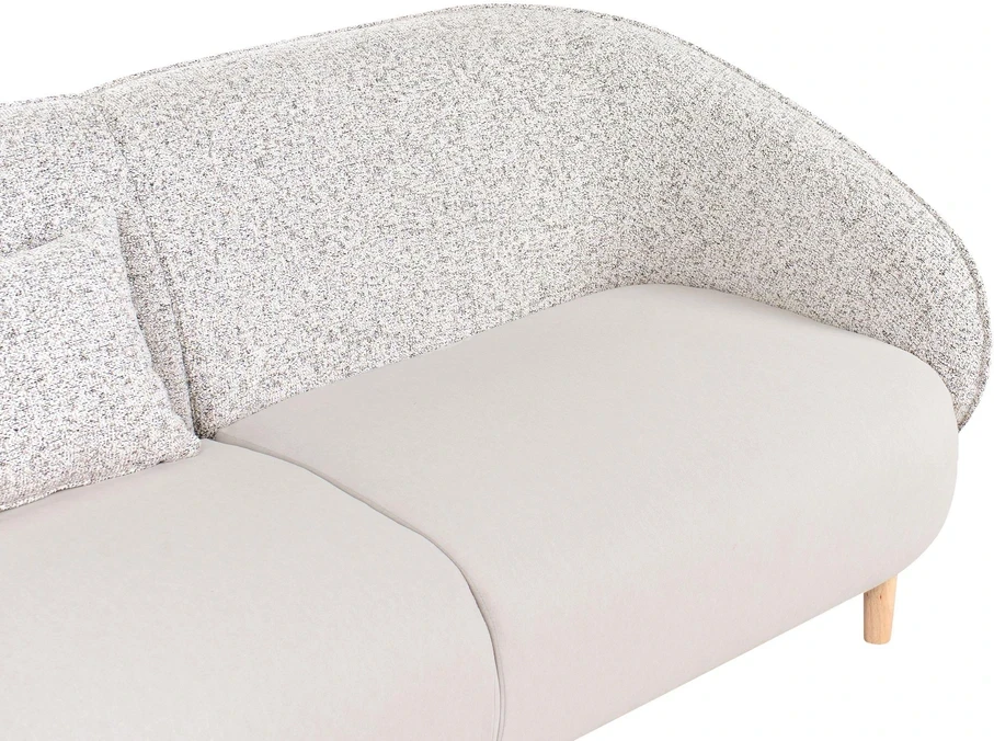Beliani Sofa UMEA šviesiai smėlio spalvos