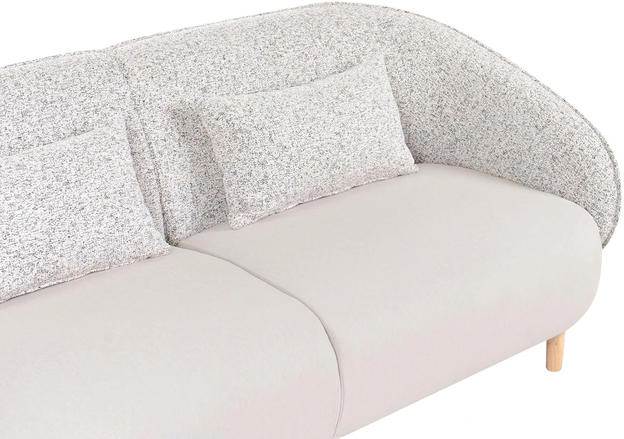 Beliani Sofa UMEA šviesiai smėlio spalvos