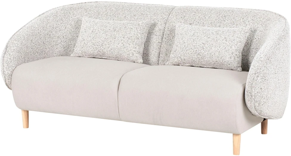 Beliani Sofa UMEA šviesiai smėlio spalvos
