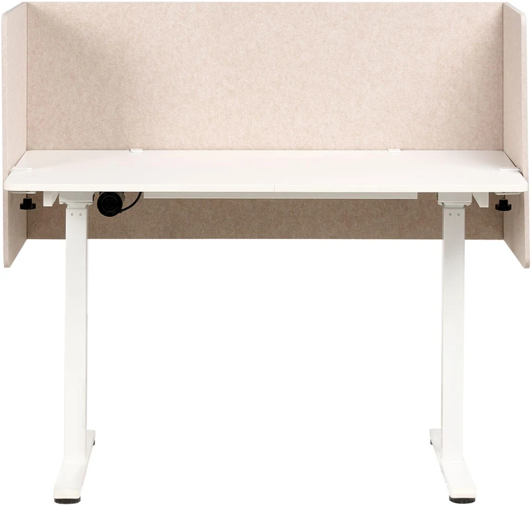 Beliani SOLOA biuro pertvara, 210 × 61 cm, smėlio spalvos