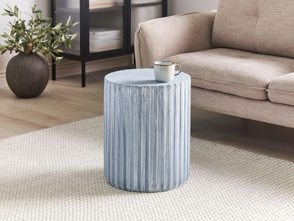 Beliani Šoninis staliukas AMARO 39 cm 39 cm pilkas