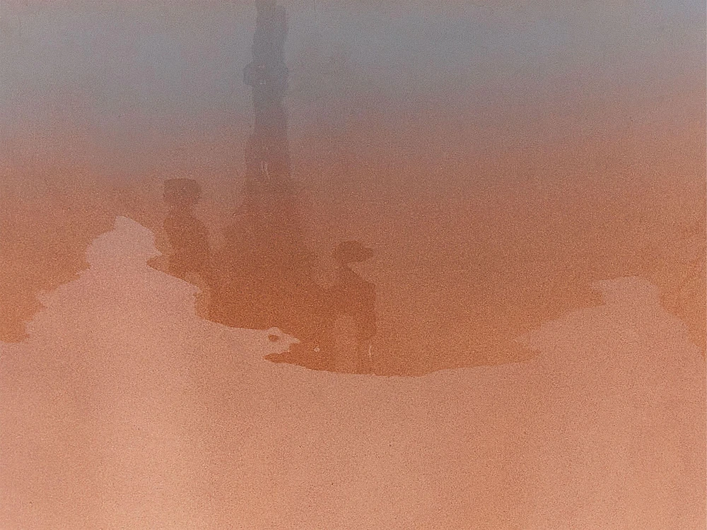Beliani Šoninis staliukas FRAGUITA metalinis mėlynas