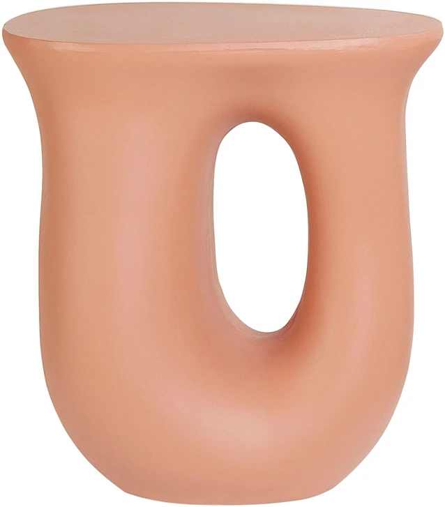 Beliani Šoninis staliukas IDRO 42 cm 28 cm oranžinis
