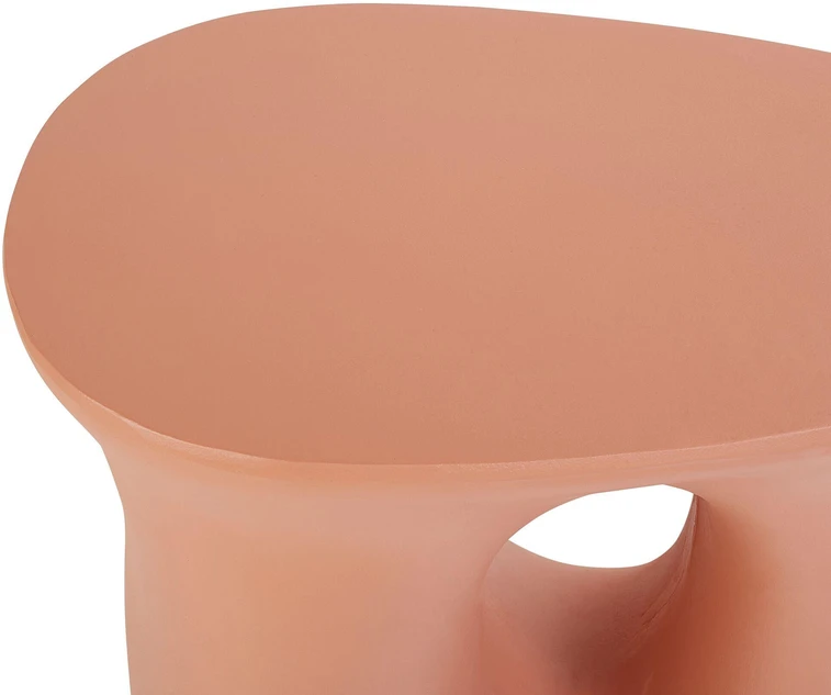 Beliani Šoninis staliukas IDRO 42 cm 28 cm oranžinis