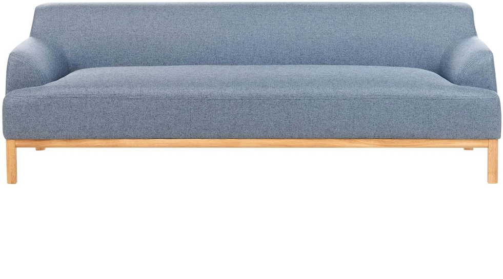 Beliani SOSJO 3 vietų sofa mėlyna