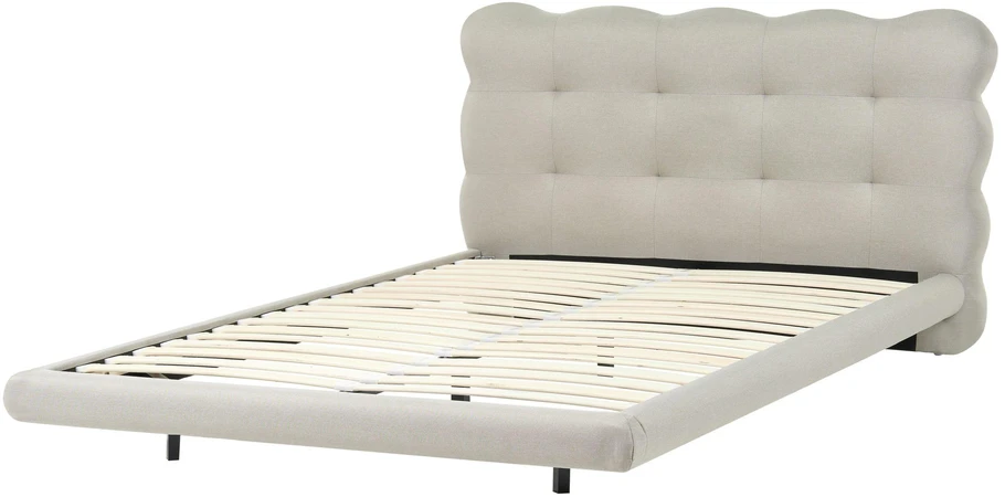 Beliani SOULISSE lova 120 x 200 cm, smėlio spalvos