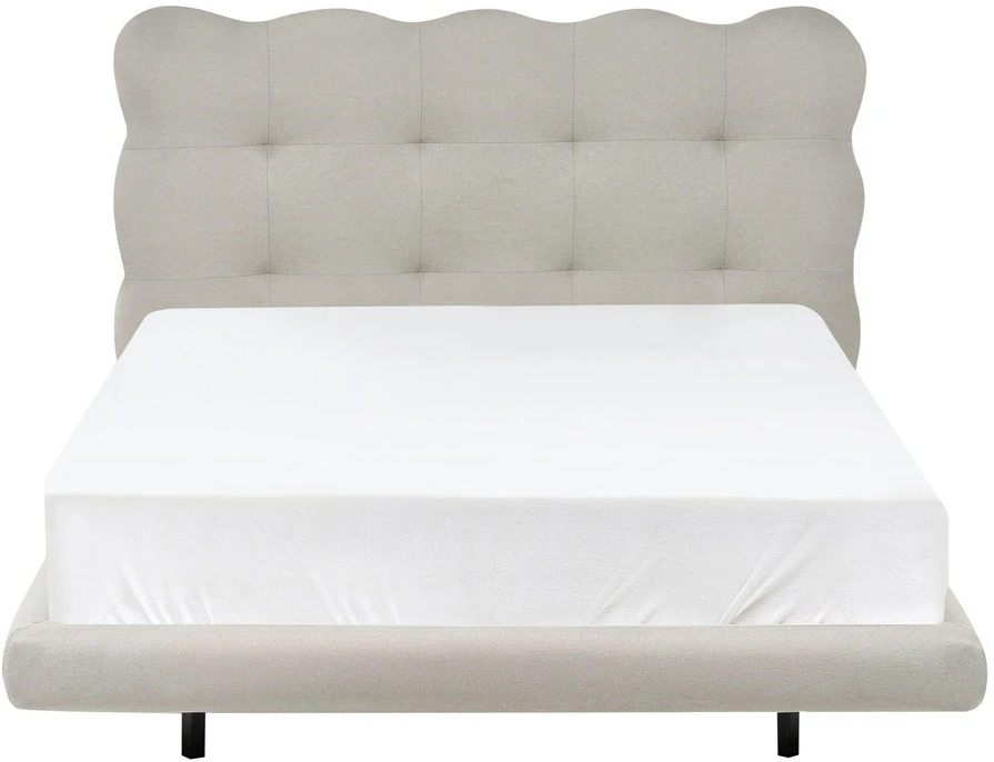 Beliani SOULISSE lova 120 x 200 cm, smėlio spalvos