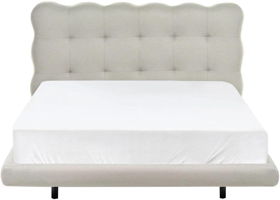 Beliani SOULISSE lova 140 x 200 cm, smėlio spalvos