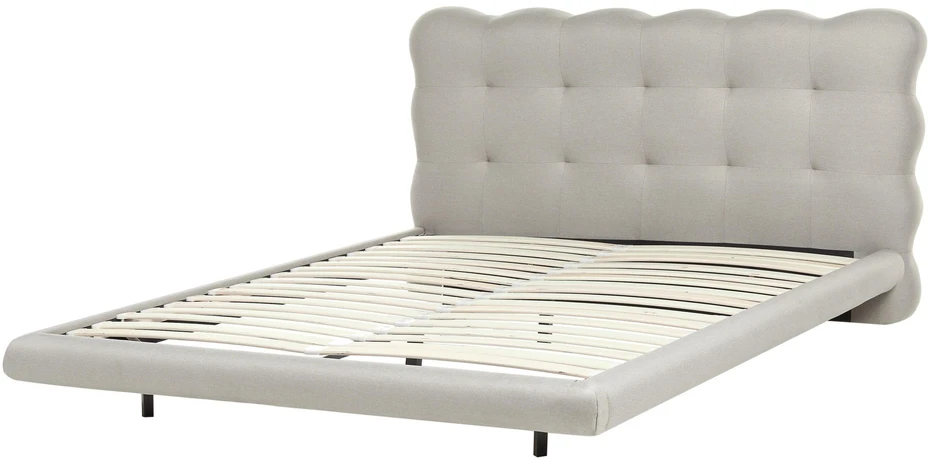 Beliani SOULISSE lova 140 x 200 cm, smėlio spalvos