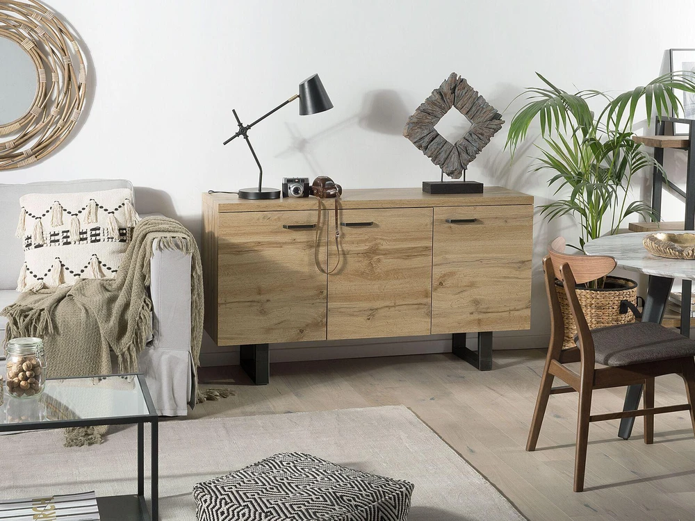 Beliani Spintelė TIMBER Šviesiai ruda
