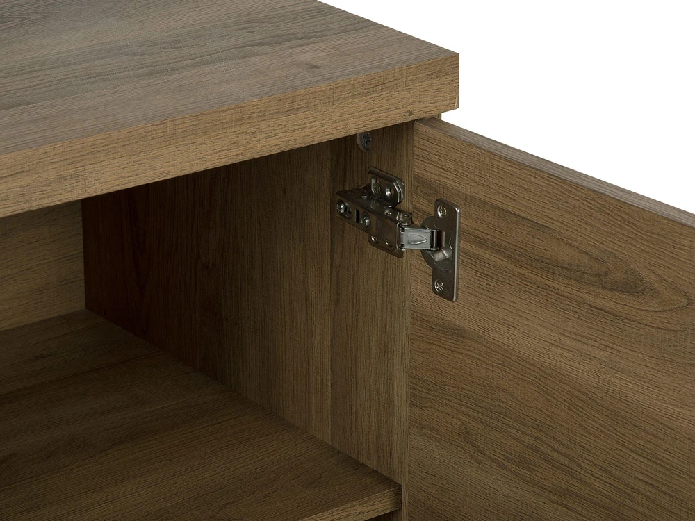 Beliani Spintelė TIMBER tamsiai ruda