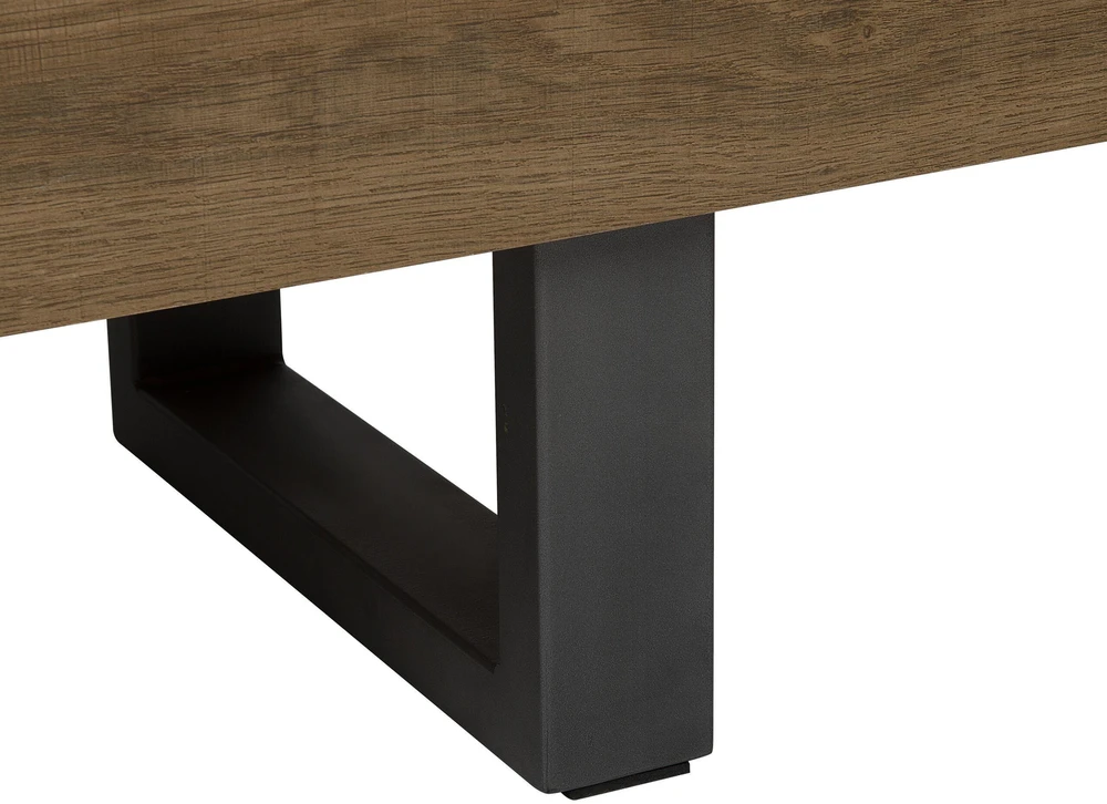 Beliani Spintelė TIMBER tamsiai ruda