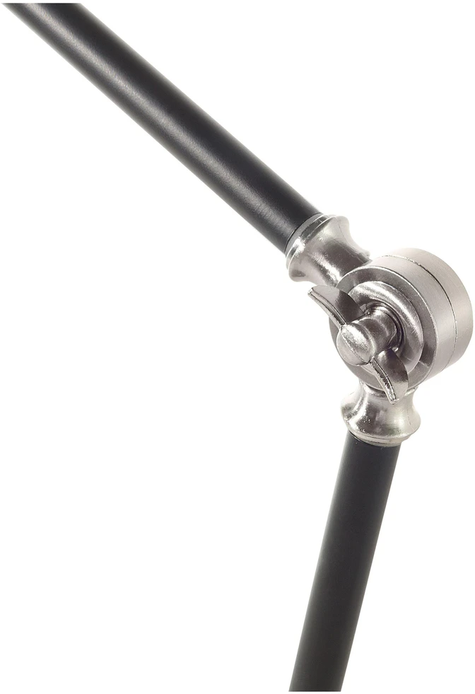 Beliani Stalinė lempa MERAMEC reguliuojama, metalinė, juoda